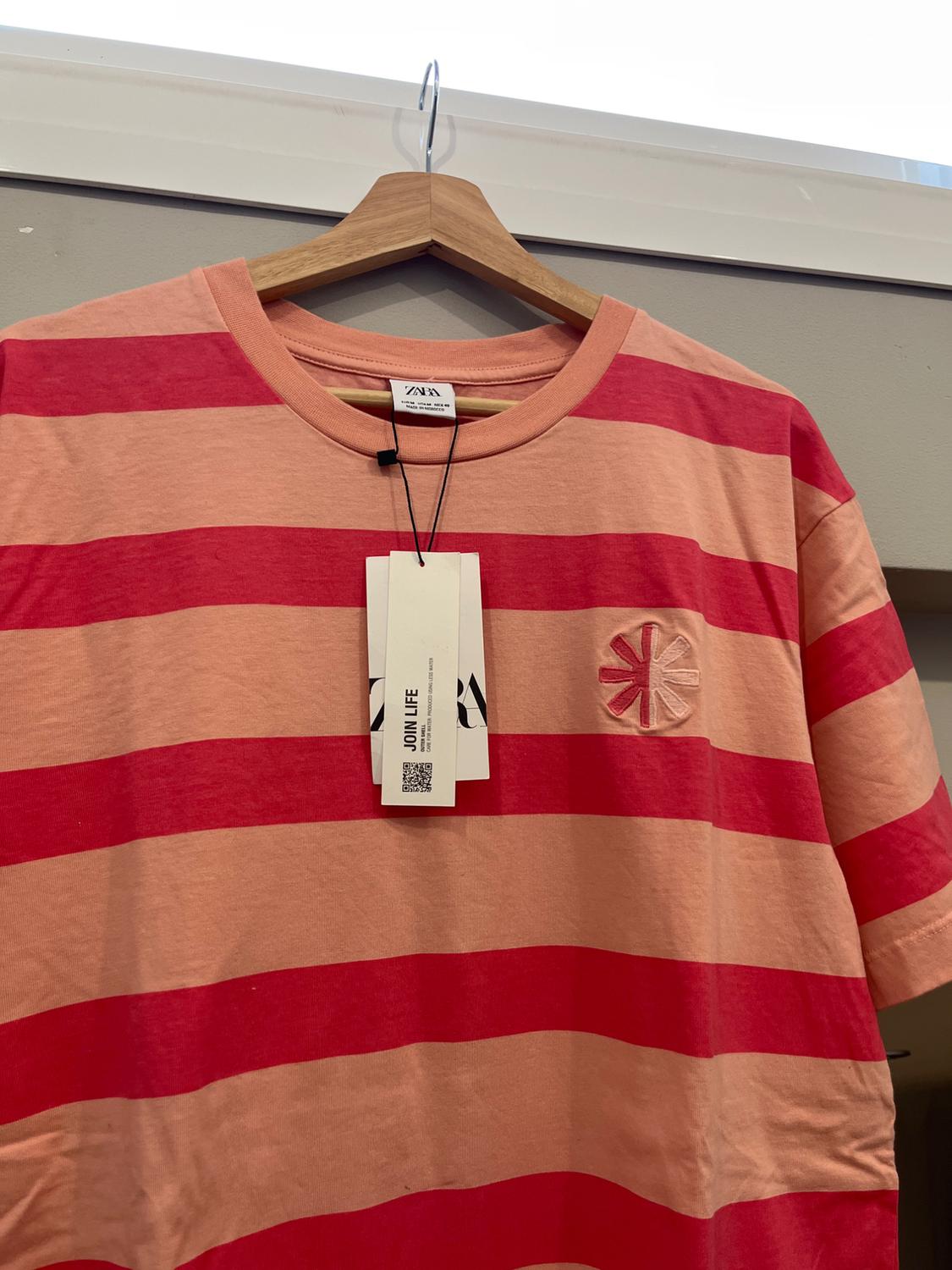 STRIPED T-SHIRT WITH PATCH - Image 3