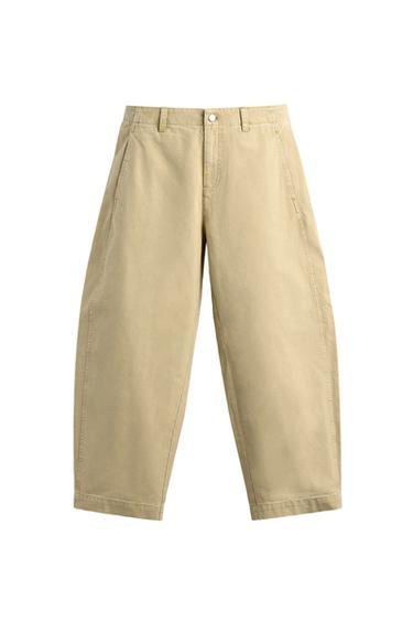 PANTALONI BALLOON FIT SLAVATI - Giallo chiaro di Zara