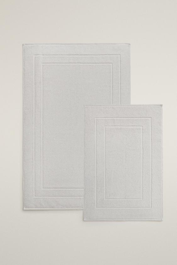 COTTON BATH MAT - Light grey by Zara - Image 0
