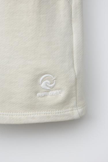 BERMUDA EN MOLLETON TEINT SUR PIÈCE BRODÉE - Iceberg de Zara - Image 3