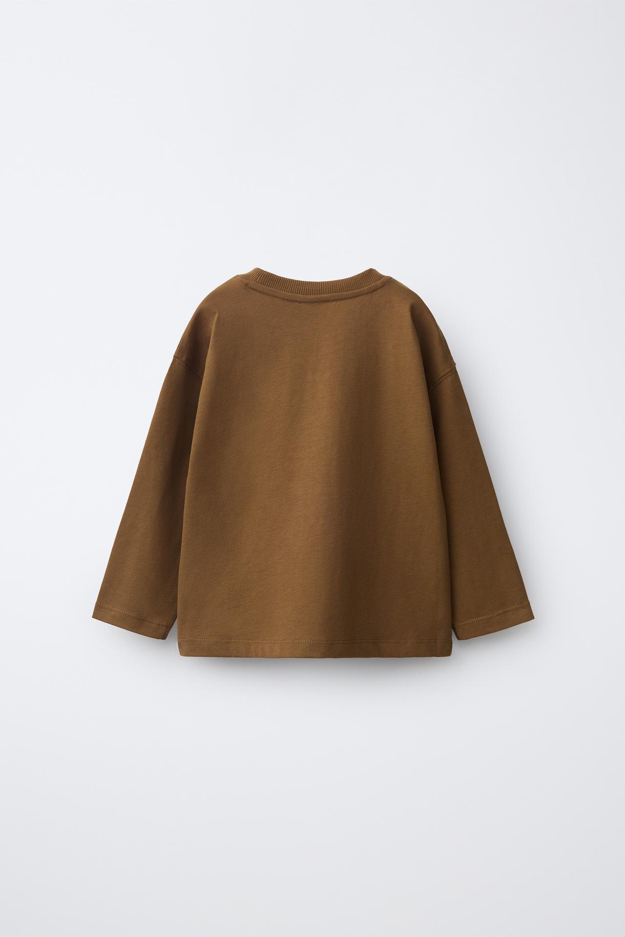 RUBBERIZED FOX PATCH T-SHIRT — Tobacco