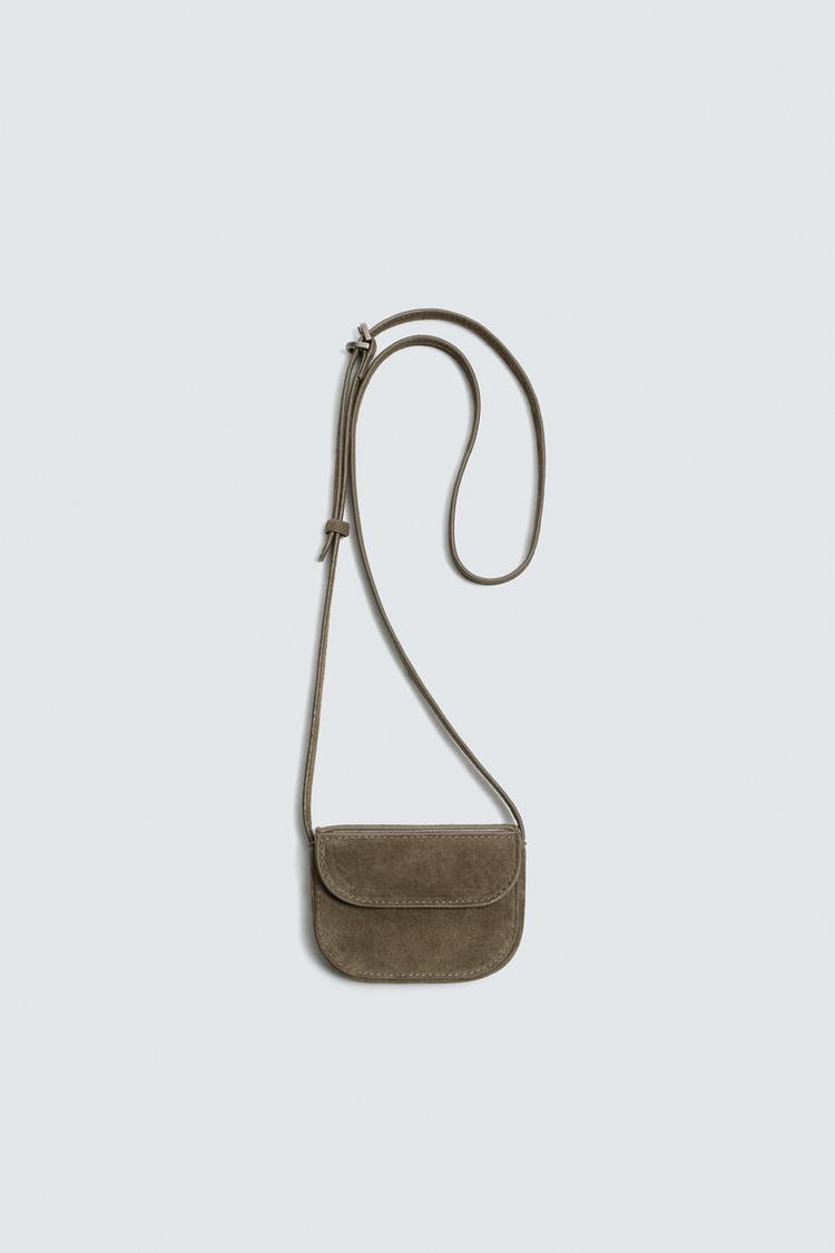 ZARA MINI LEATHER CROSSBODY BAG