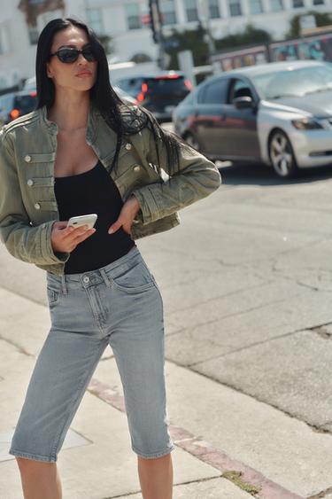 JEAN TRF CAPRI TAILLE MOYENNE - Bleu de Zara - Image 2