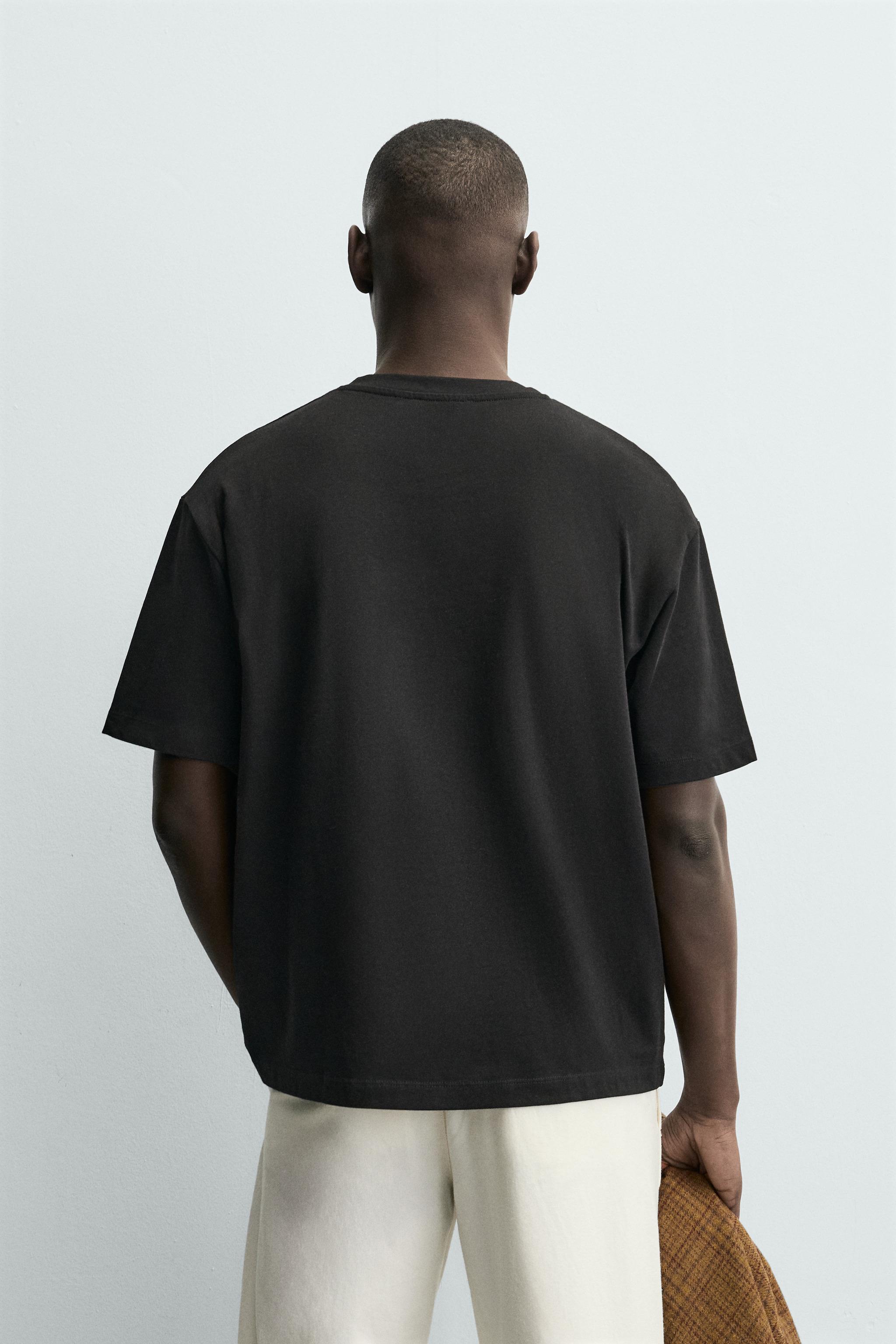 Мужские футболки Zara BASIC HEAVYWEIGHT T-SHIRT /03 — фото 3