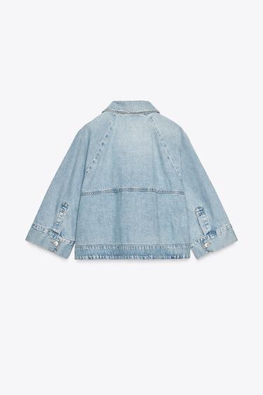 TRF DENIM CAPE JACKET - Mid-blue by Zara - Image 7