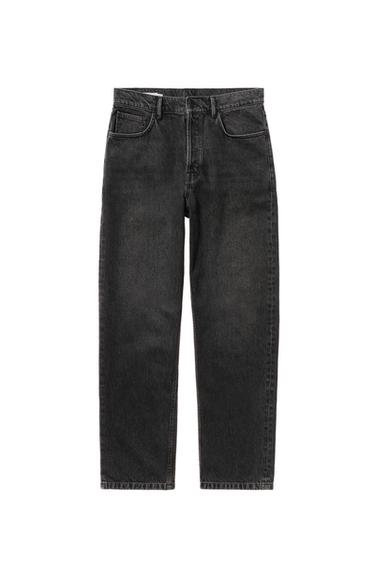STRAIGHT-LEG JEANS - Charcoal by Zara