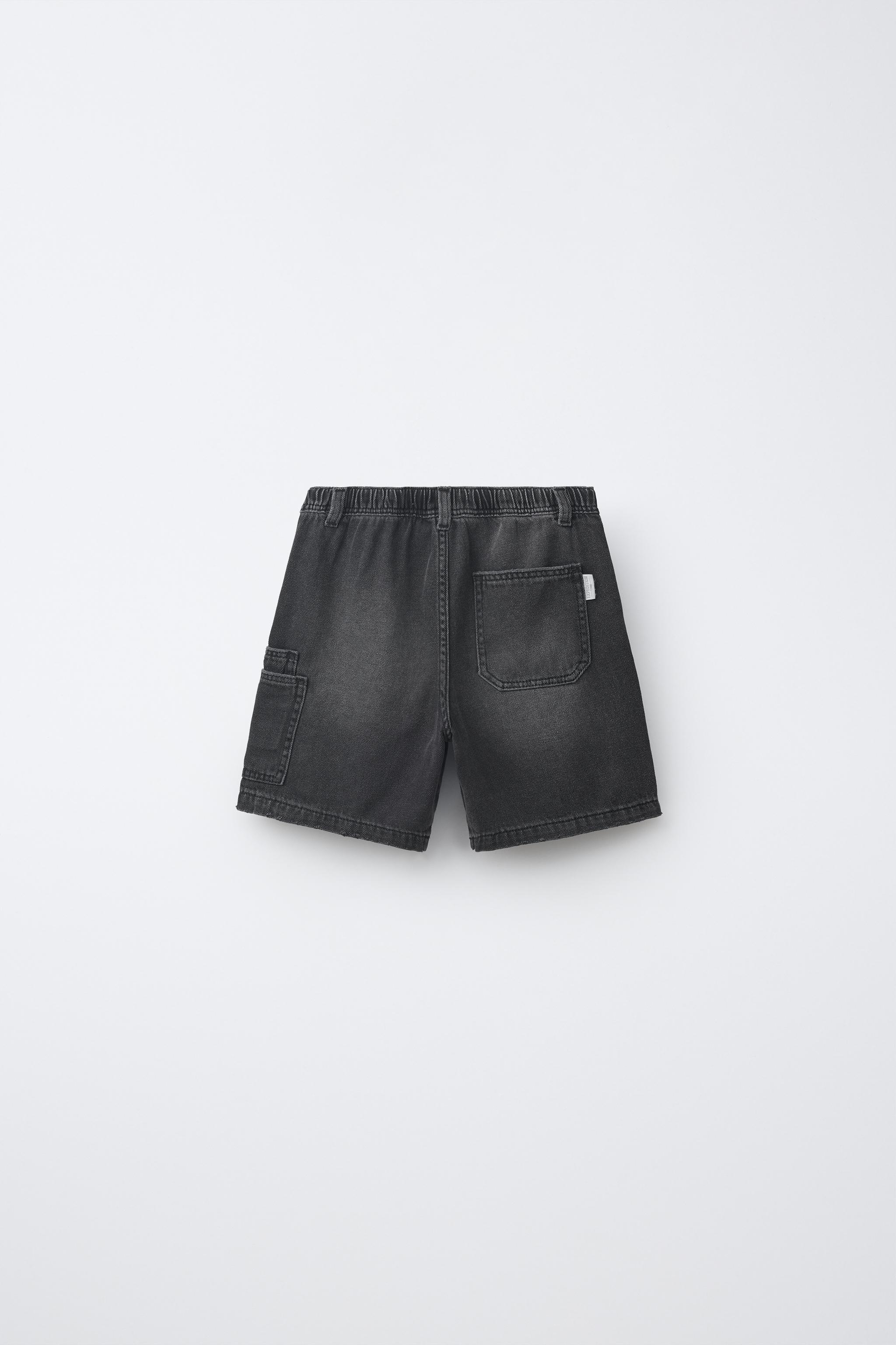 Детские шорты Zara FLOWY DENIM SHORTS — фото 2