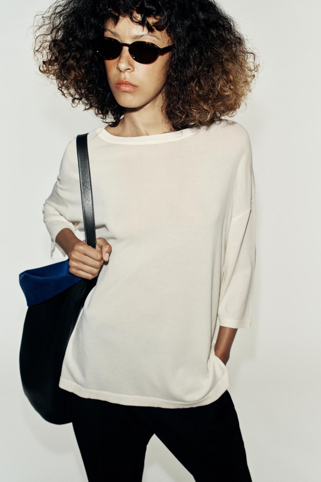 3/4 SLEEVE KNIT TOP