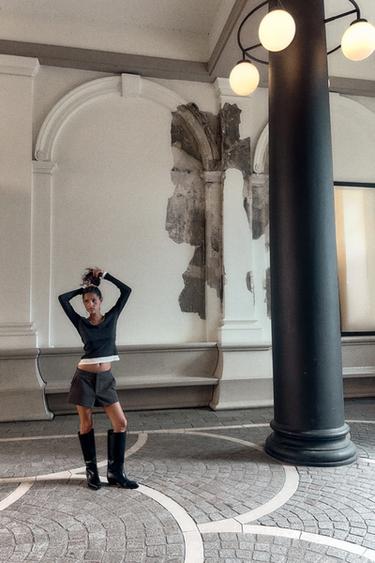 MINI SHORTS - Anthracite grey by Zara