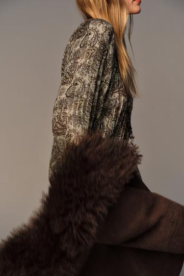 METALLIC THREAD PRINTED MINI DRESS - Multicoloured by Zara - Image 2