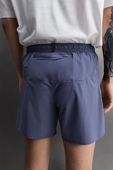 LIGHTWEIGHT RUNNING SHORTS 5" - Mid-blue by Zara - Image 5