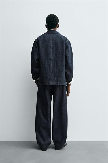 BARREL FIT DENIM CHINOS - Indigo by Zara - Image 2