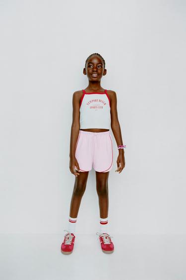 Zara PIPING MODAL BERMUDA SHORTS - Pink