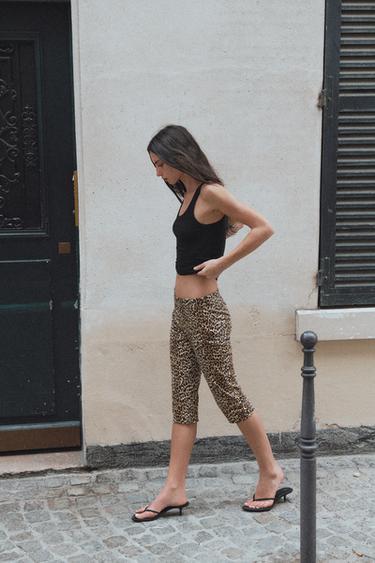 PANTALON CAPRI À IMPRIMÉ ANIMALIER - Leopard de Zara - Image 4