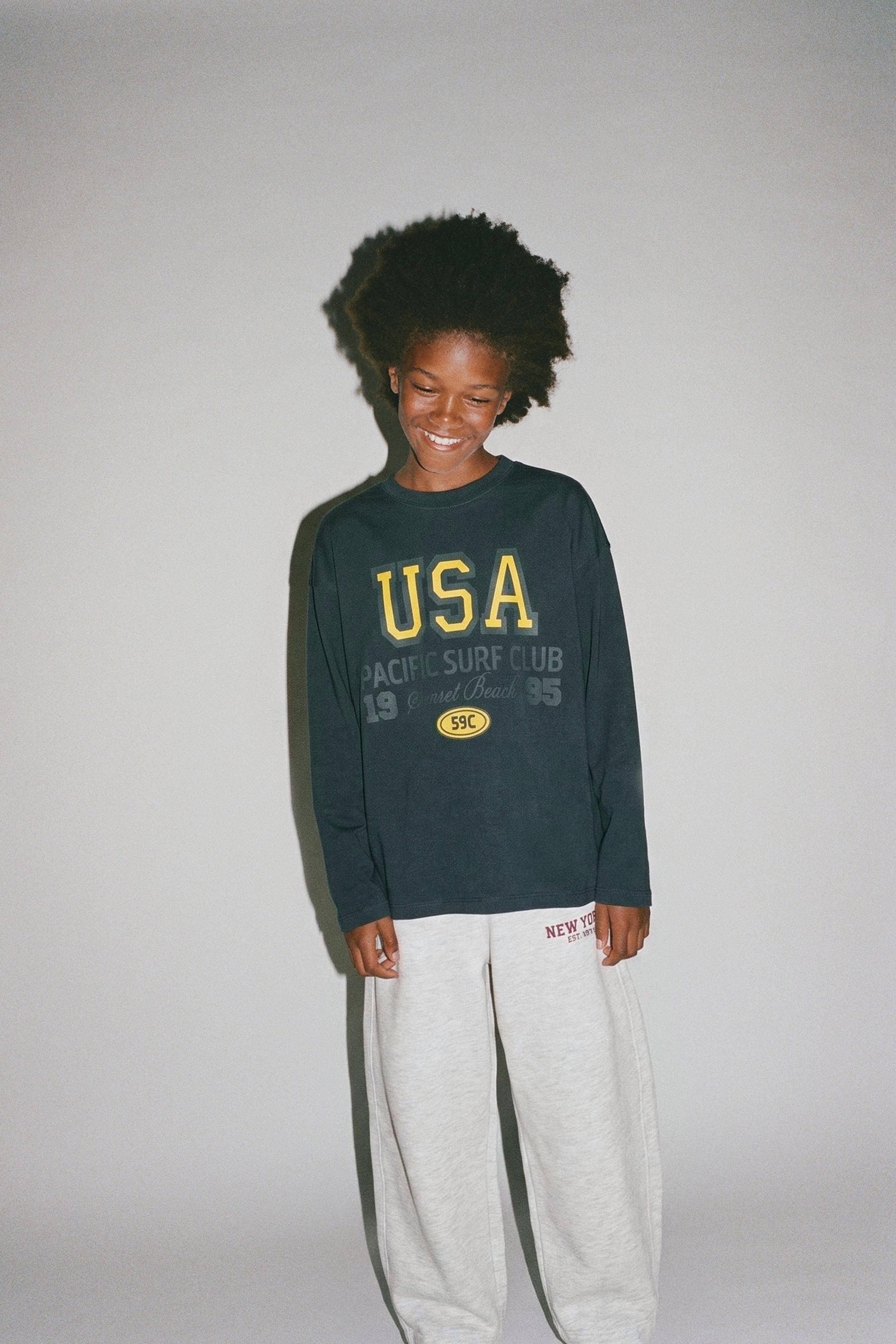 TEXT BARREL SWEATPANTS