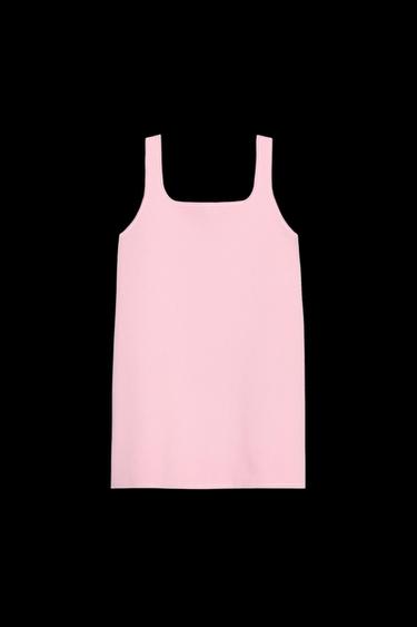 KNIT MINI DRESS - Pink by Zara
