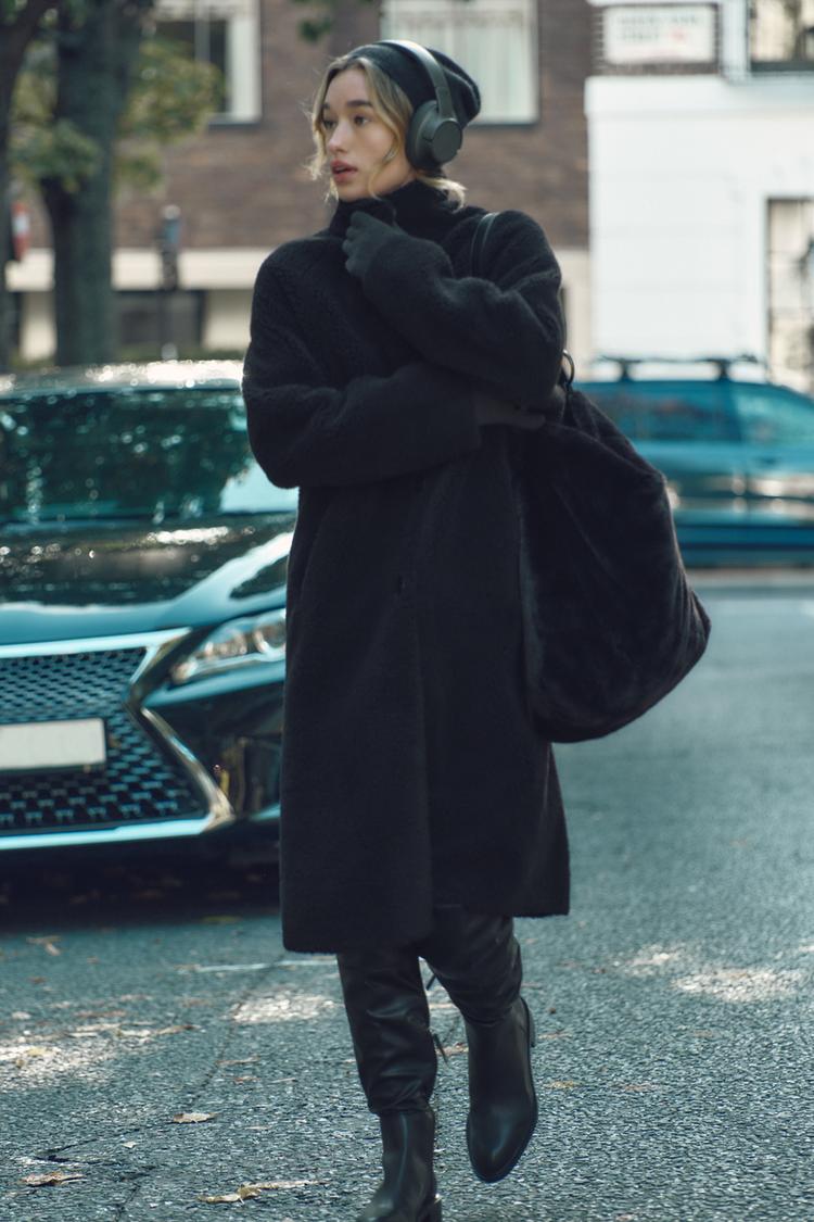 Abrigo Largo Zara Abrigo Borreguillo Abrigo De Borreguito Zara