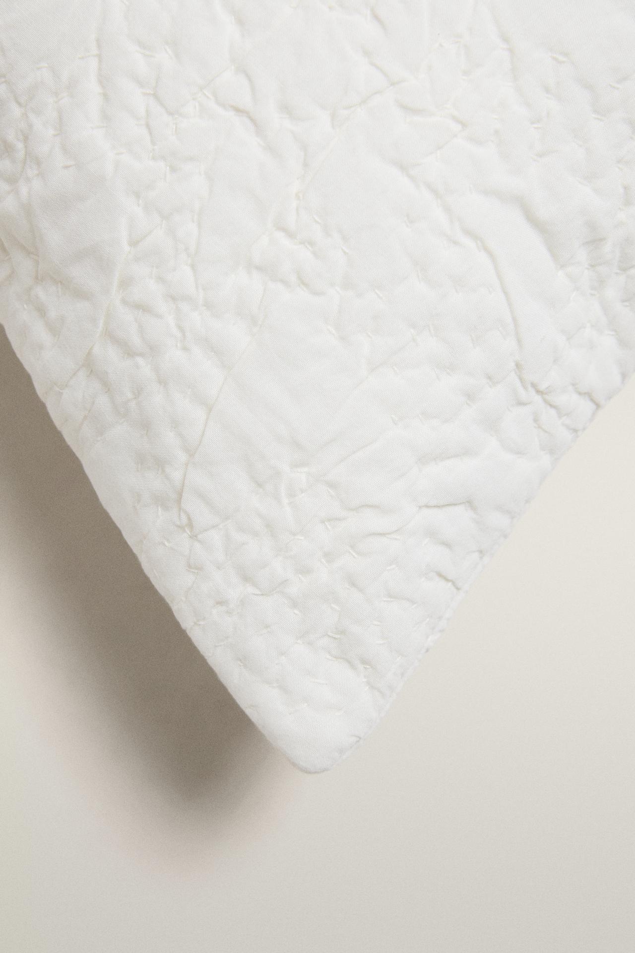 COTTON VOILE THROW PILLOW COVER | KATHARINE POLE — White