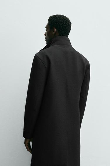 MANTEAU COL AMOVIBLE - Gris de Zara - Image 2