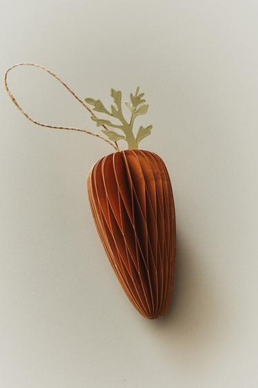 LOT DÉCORATIONS CAROTTES EN PAPIER (LOT DE 2) - Orange de Zara