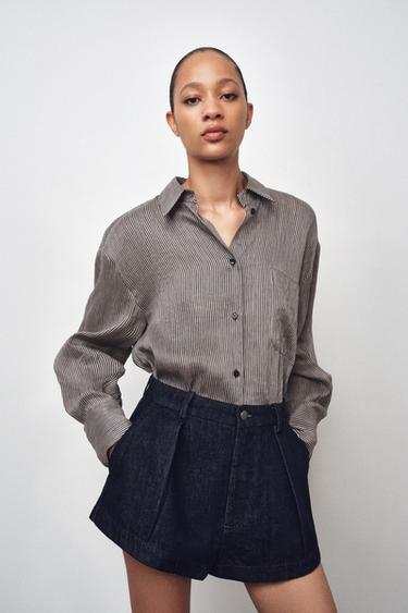 SHORTS EN DENIM ZW COLLECTION - Bleu de Zara - Image 1