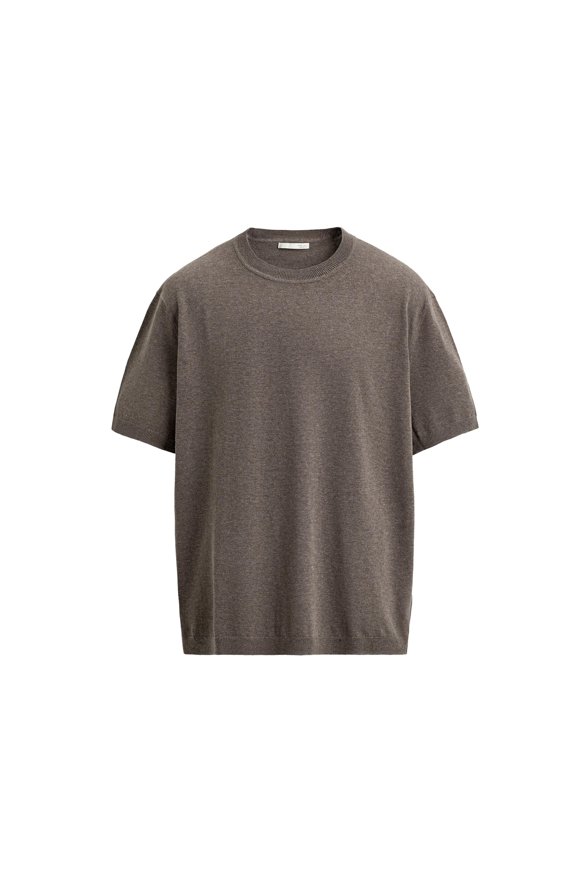 REGULAR FIT ÖRGÜ T-SHIRT