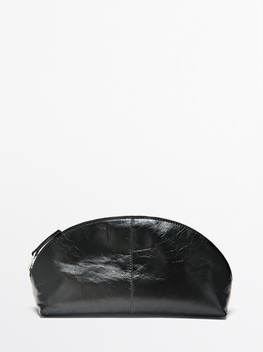 Zara Nappa leather toiletry bag - Black