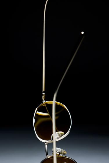 ROUND METAL SUNGLASSES - Matte silver by Zara