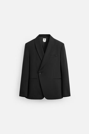 LIMITED EDITION DOUBLE-BREASTED SUIT BLAZER - Black by Zara - Image 2