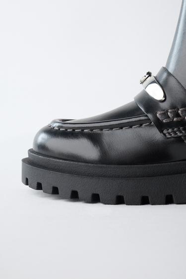 BOTTES DÉTAIL CŒUR - Noir de Zara - Image 6