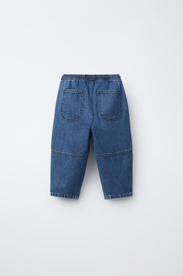 PANTALON DENIM BAGGY - Bleu de Zara - Image 1