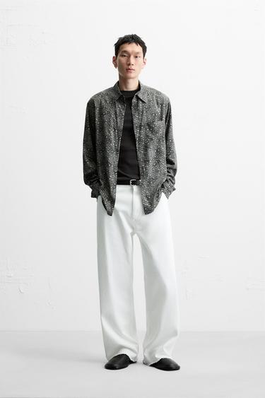 HEMD MIT ABSTRAKTEM MUSTER - Grau von Zara - Bild 0