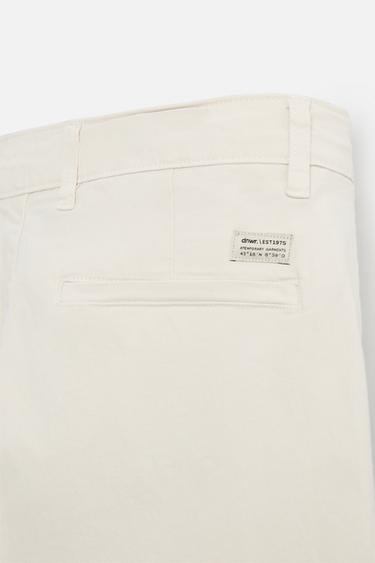 PANTALON CHINO SKINNY - Écru de Zara - Image 7