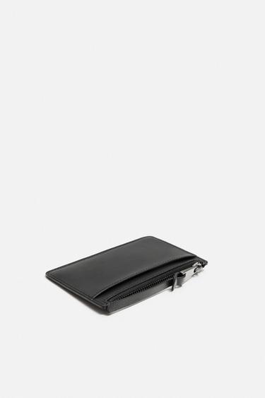 NAPPA LEATHER CARD HOLDER - Black by Zara - Image 1