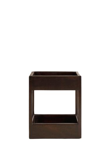 Zara SMALL STORAGE UNIT - Dark brown