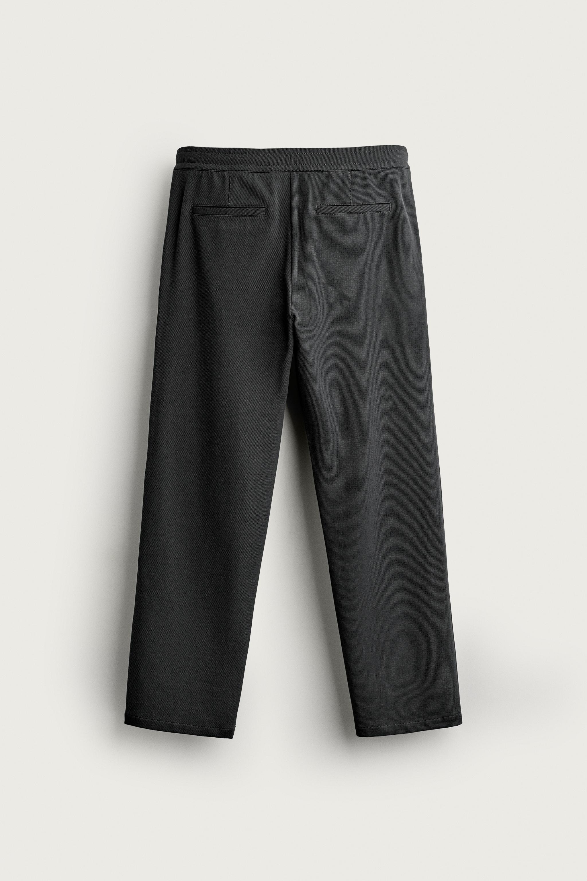 COMFORT REGULAR FIT TROUSERS — Gray