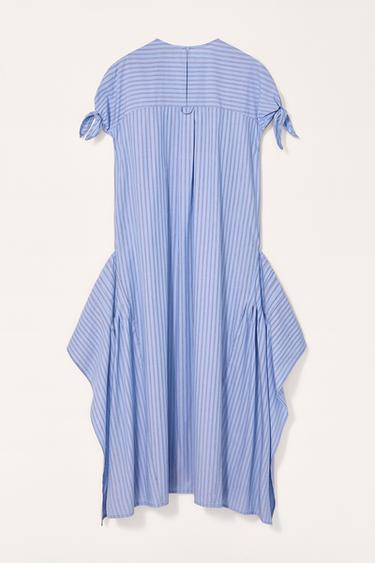 LIMITED EDITION STRIPED ASYMMETRIC DRESS - Blue by Zara - Image 6