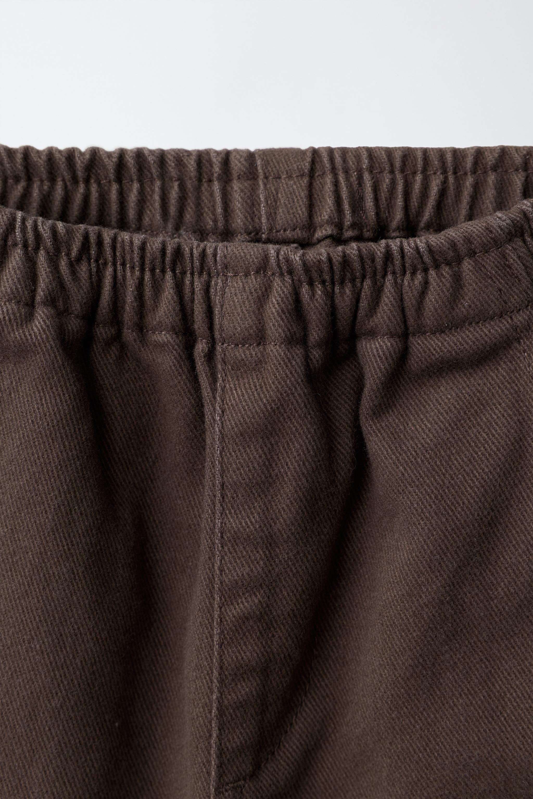 PANTALON EN SERGÉ UNI