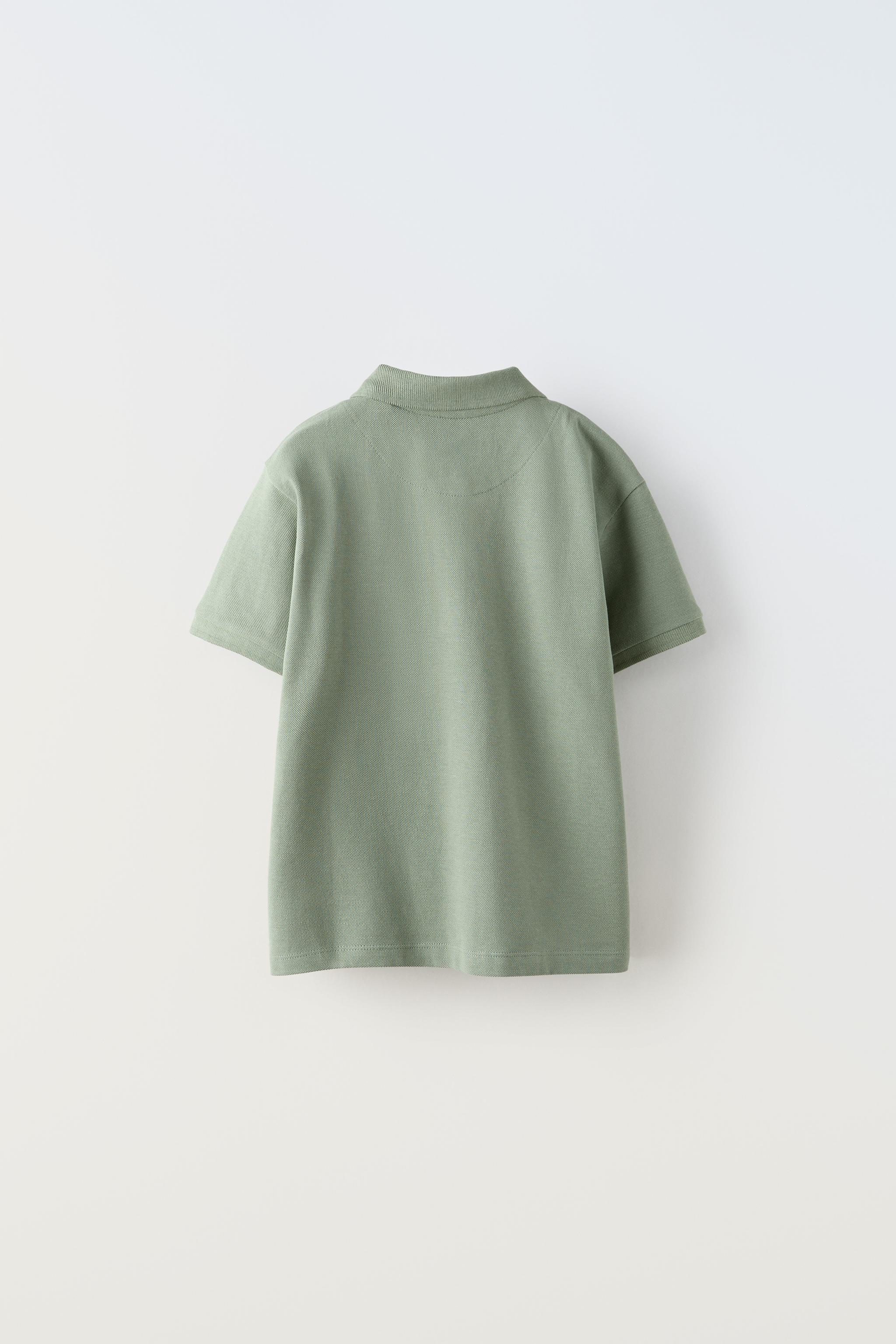 ベーシックプレーン ポロシャツ - ミディアムグリーン | ZARA Japan / 日本