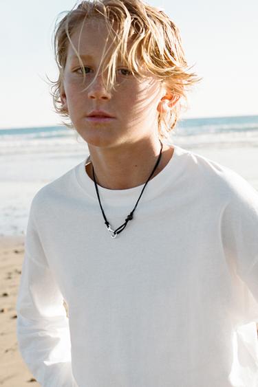 BLUZË BAZIKE MEDIUM WEIGHT - I bardhë nga Zara