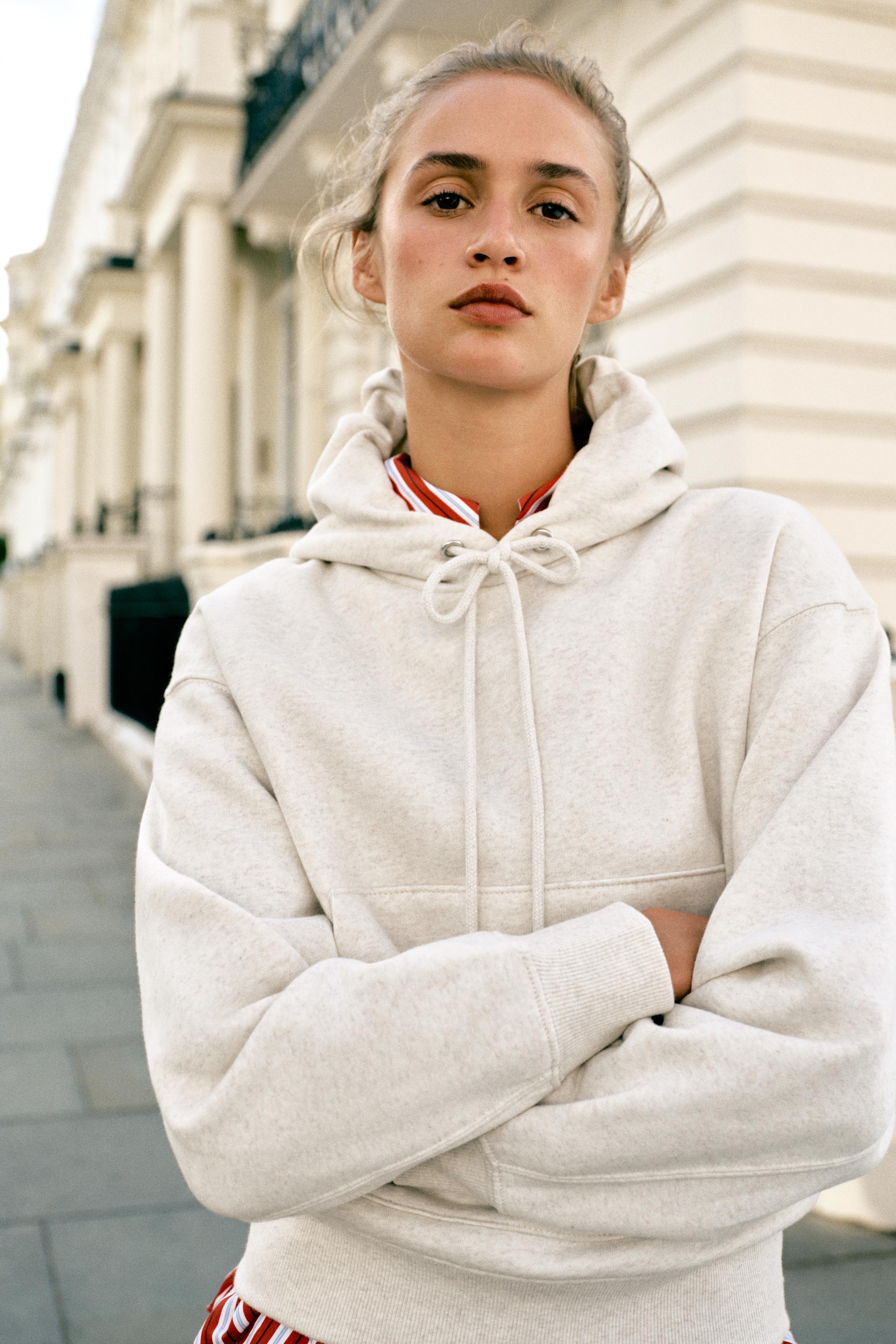 BASIC HOODIE - Sand / Marl | ZARA Turkey