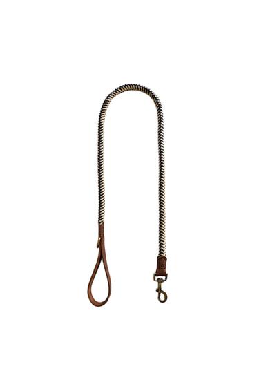 MULTICOLOURED CORD DOG LEAD - Blue by Zara