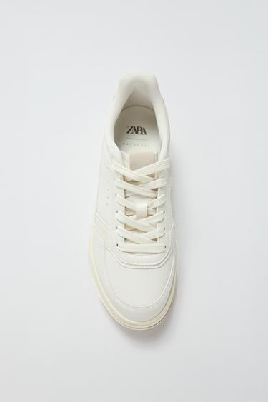 TENNIS AVEC CONTRASTE - Blanc écru de Zara