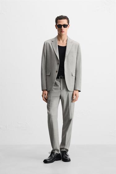 BLAZER DE TERNO ESTRUTURADO - Areia da Zara - Imagem 0