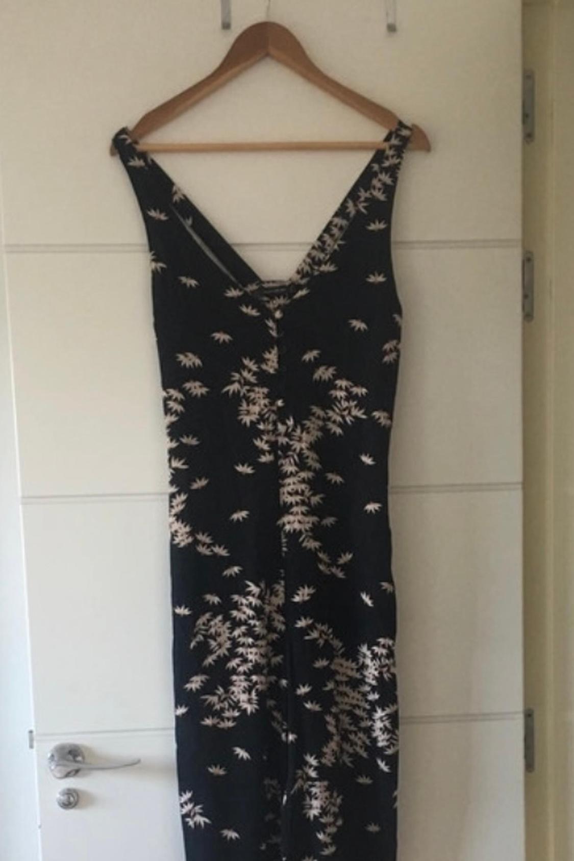 LONG FLORAL PRINT JUMPSUIT