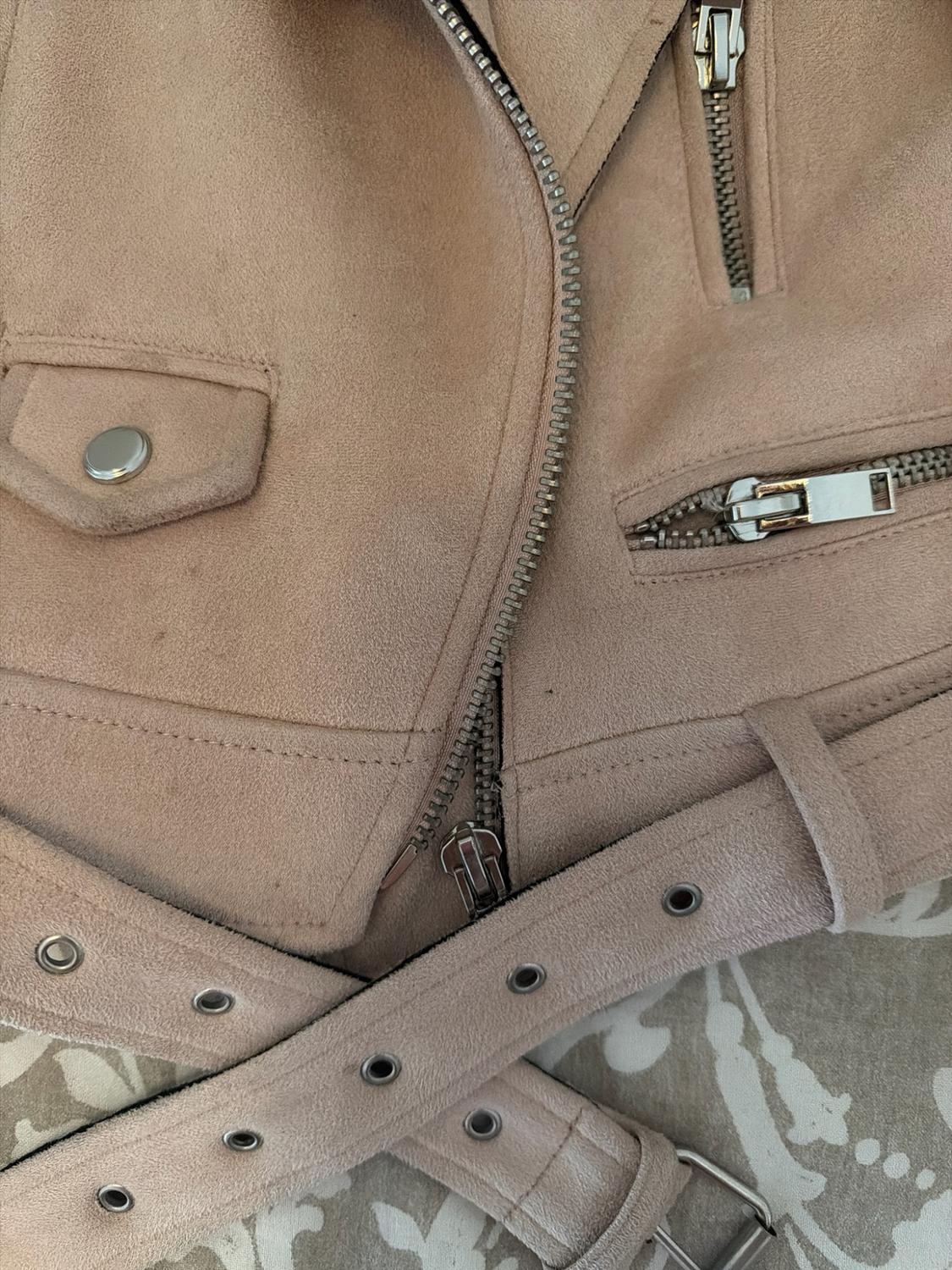 FAUX SUEDE BIKER JACKET - Image 2