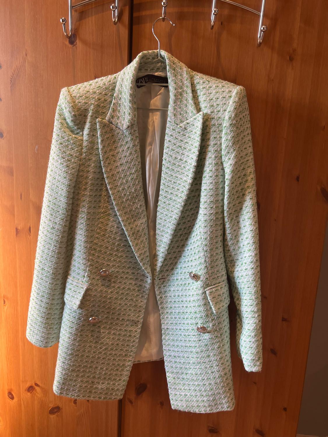 TEXTURED CHECK BLAZER