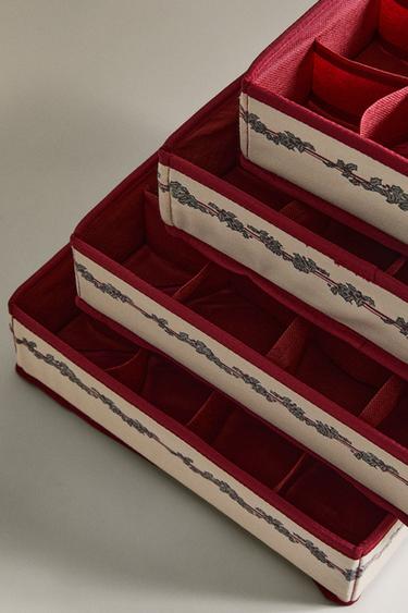 BOÎTE DE RANGEMENT DÉCORATIONS DE NOËL - Rouge de Zara - Image 2