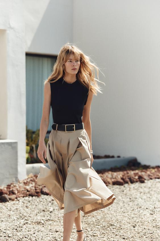 Vestito Combinato Zara Vestito Spalline VESTITO COMBINATO CON