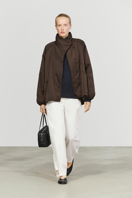 Zara Voluminous puffer jacket - Brown / Taupe - Image 0